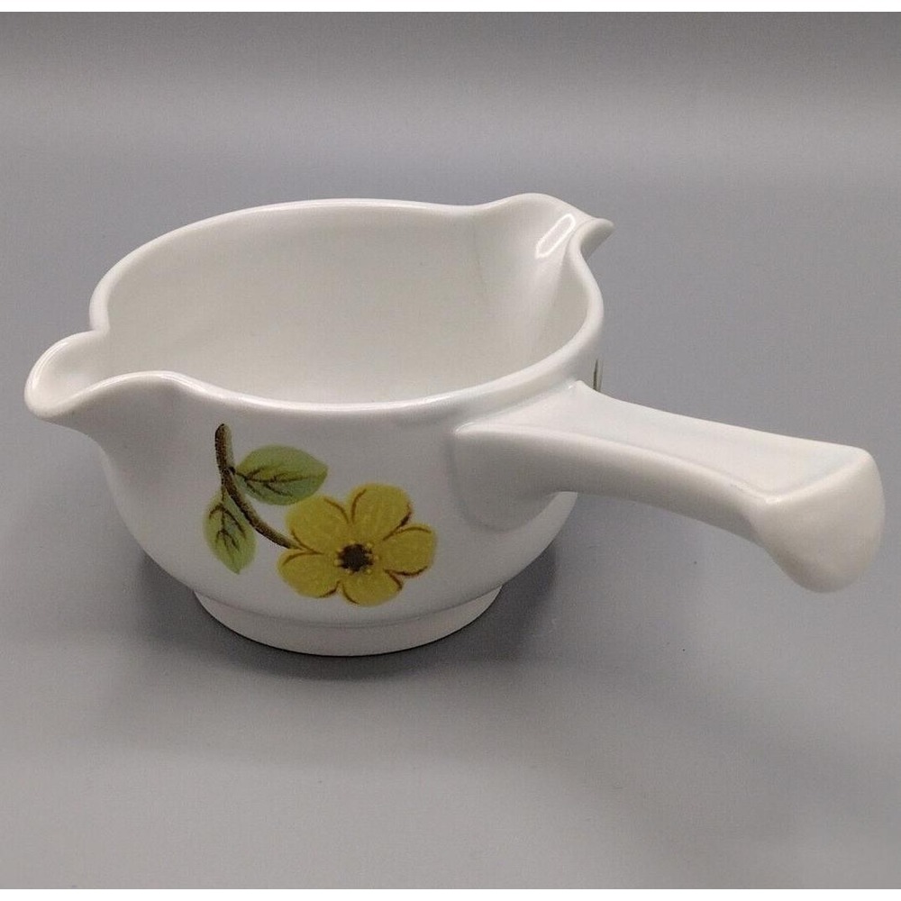 VTG 1973 Lambeth Stoneware Royal Doulton Summer Days Gravy Boat Stick Handle